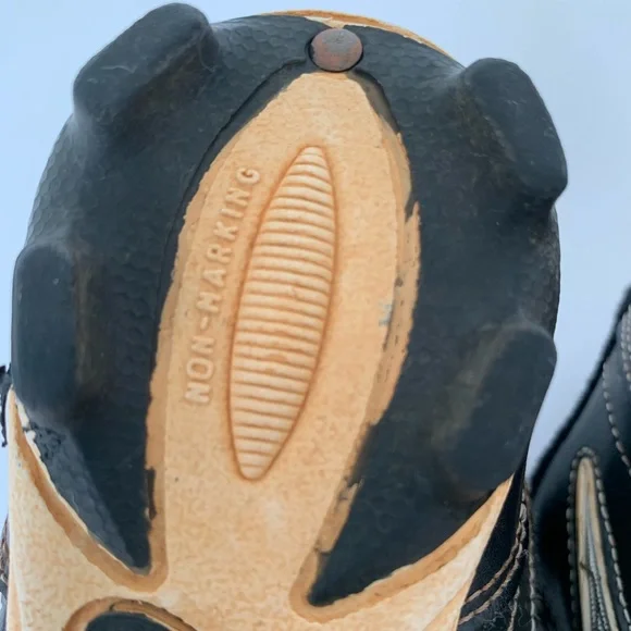 Diadora Cleats Black Silver White Shoes Baseball Boy’s Size 1 - Picture 9 of 16